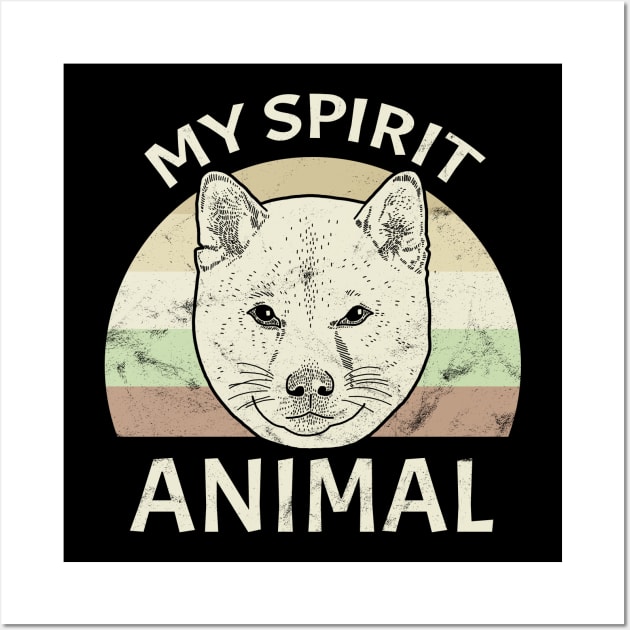 Shiba Inu - Spirit Animal, Power Animal, Totem Wall Art by voidea